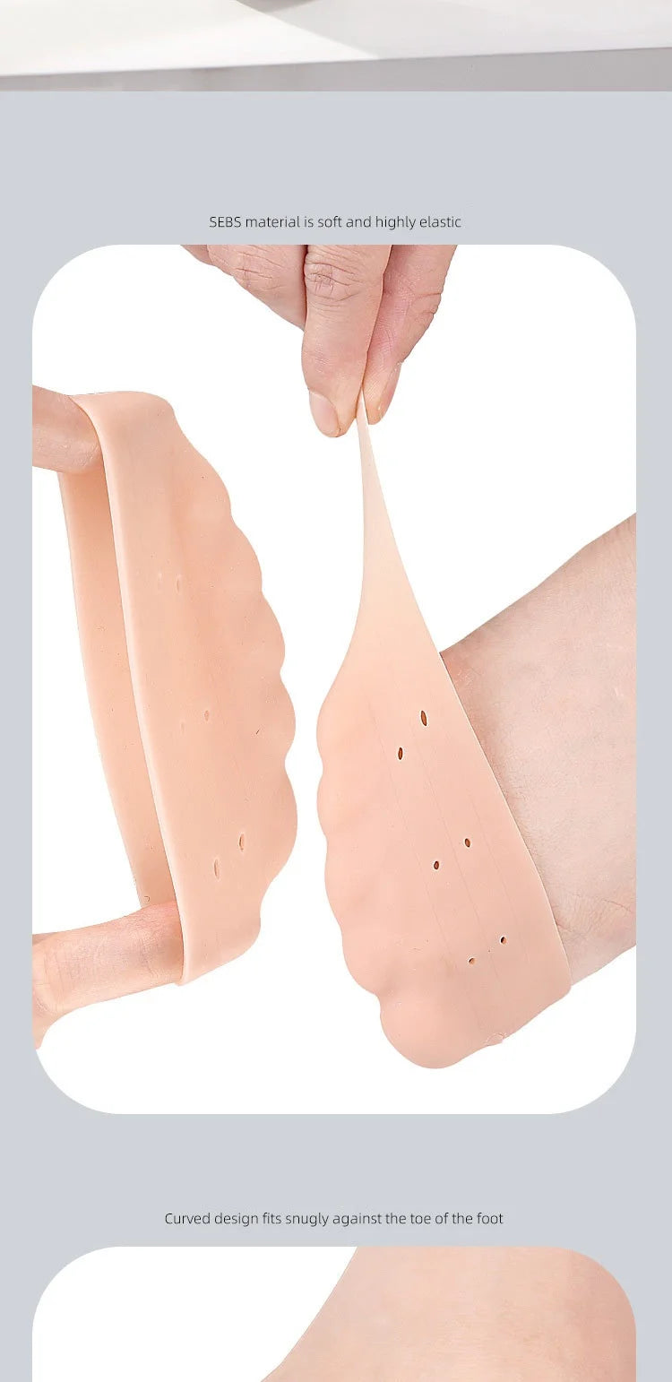 Toe toe guards, ballet shoes, toe sports anti-friction toe pads, soft high-elasticity toe forefoot half size pads