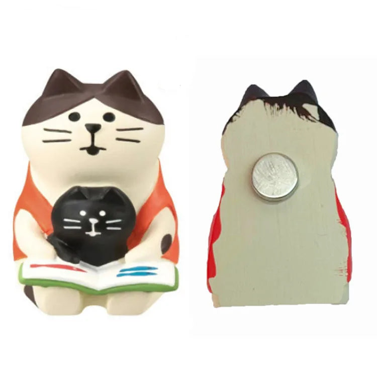 Resin Cute Cartoon Cat Fridge Magnetic Sticker Kawaii Zakka 3D Refrigerator Magnet Cute Magnets Home Decor New مغناطيس ثلاجة
