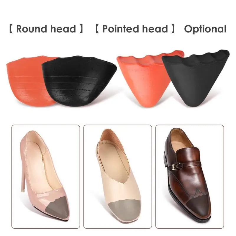Toe Fillers For Shoes Thickened Soft PU Foam Shoe Filler 1 Pair Toe Inserts Comfortable Anti-Wear Shoe Stuffer For Casual Shoes