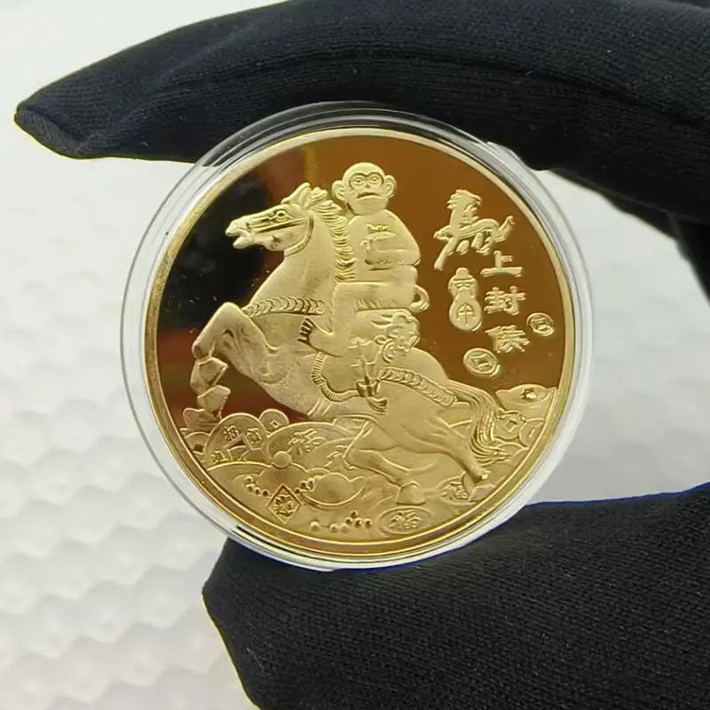1PC  Metal Collection 2026 New Year Souvenir 40mm Chinese Coins Lucky Animal Horse Collectible Coins