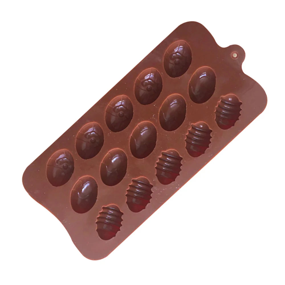 Silicone world DIY Easter Chocolate Egg Silicone Mold Nonstick Cake Decorating Baking Candy Mold Silicone 3D Mold Kitchen Gadget