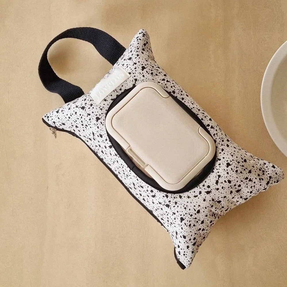 Splash Ink Tissue Case Vintage Wet Wipe Pouch Living Room Tissue Box Paper Holder Tissue Pouch Kitchen Storage & Organization