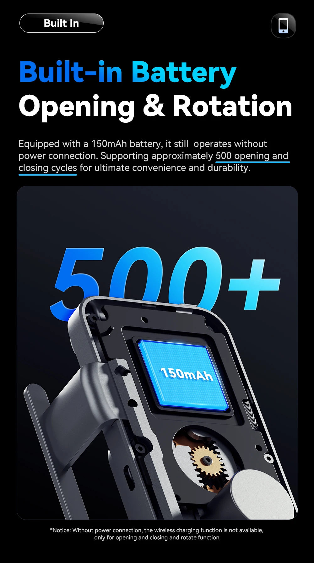Essager 15W Car Wireless Charger Dual Coil One-Touch Rotatable Car Phone Holder For Samsung Galaxy Z Fold6 5 4 Flip 6 5 4 iPhone