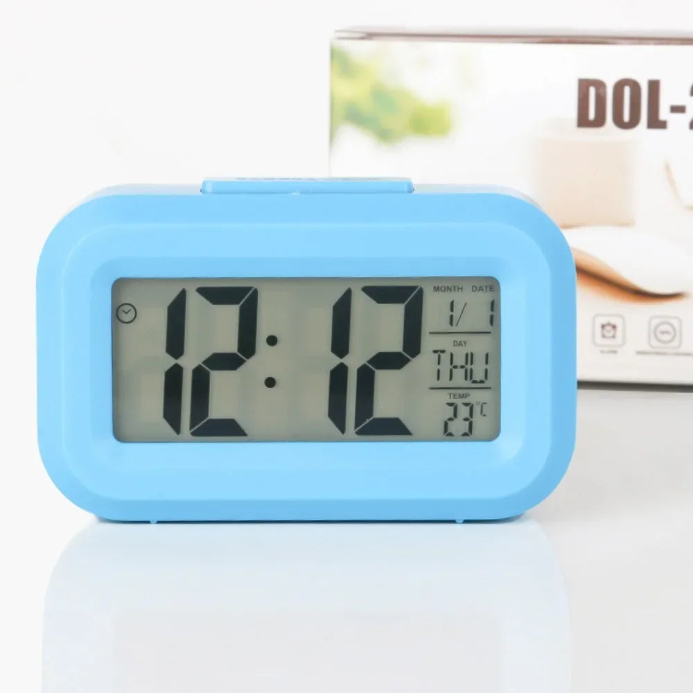 Digital Led Clock Household Bedside Battery Powered Multi-function Alarm