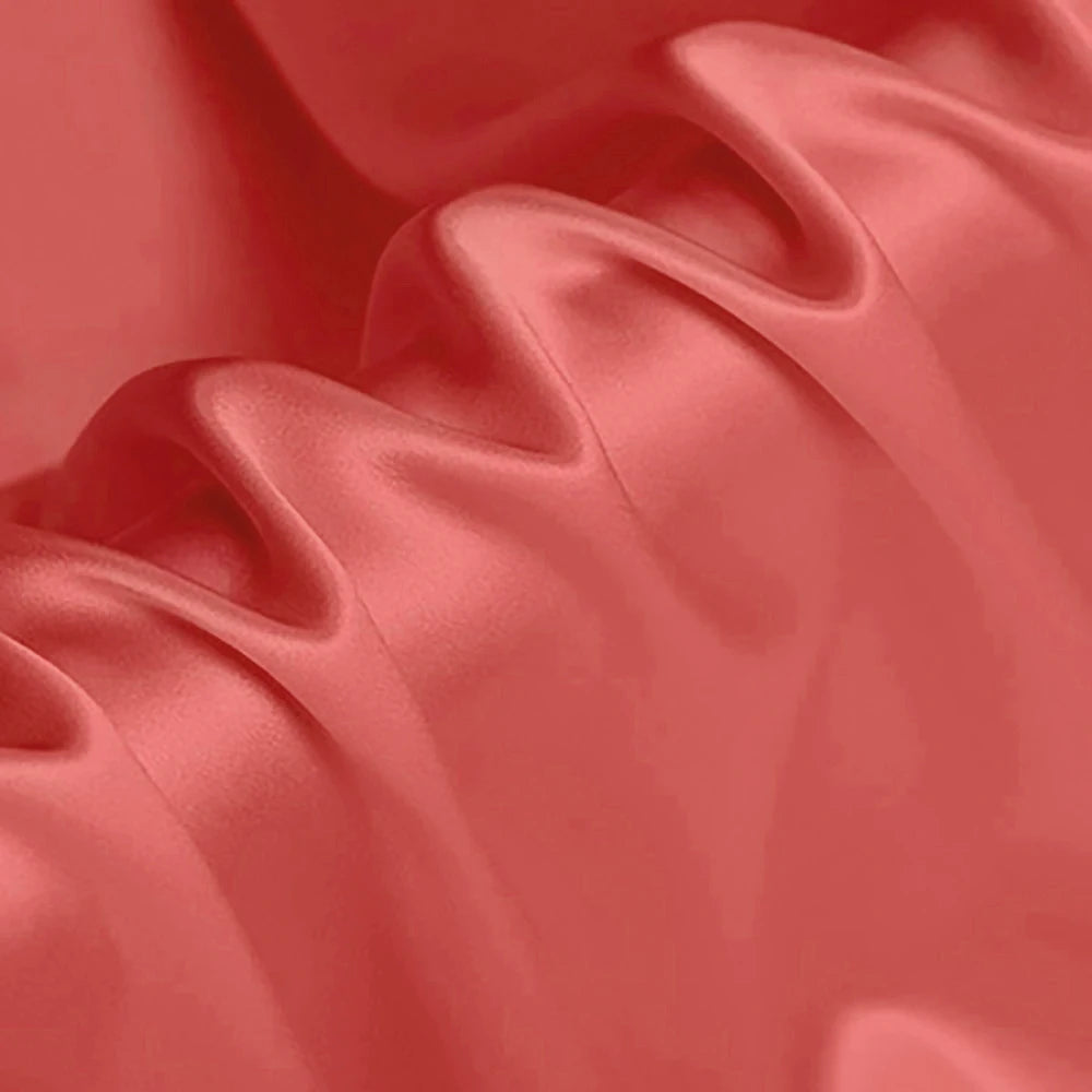 CISULI Pure Silk Stretch Satin Fabric,16momme,Width 140cm,Silk Lycra,Shirt and Dress Cloth Material