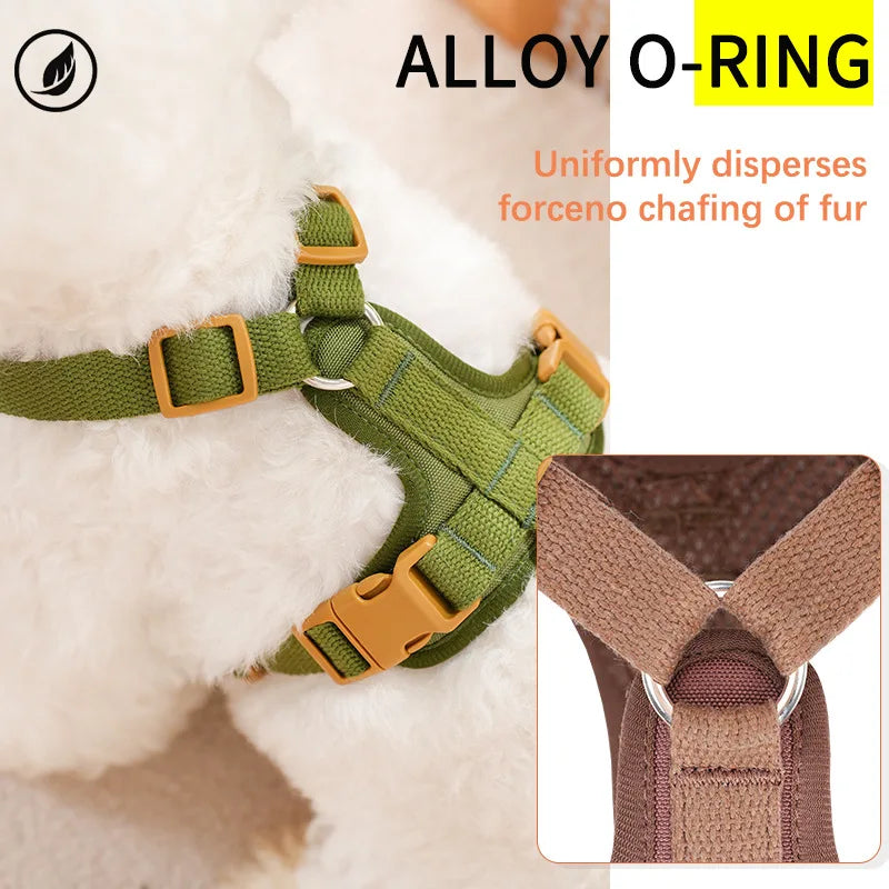 Explosion-proof and reflective pet chest strap vest-style dog chest strap anti-lost adjustable chest strap