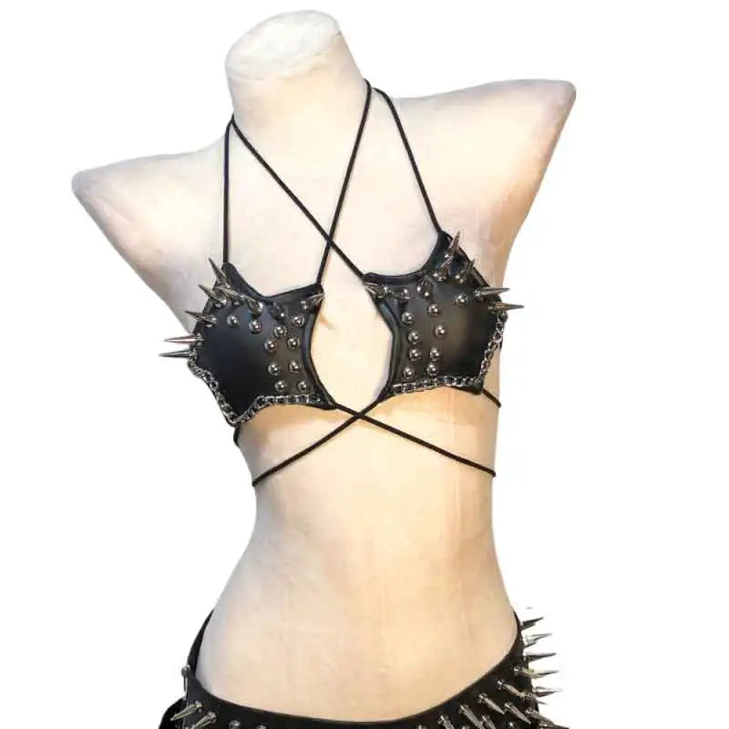 Punk Rock Goth E-Girls Gothic Tank Y2K TOPS Festival Emo Rave