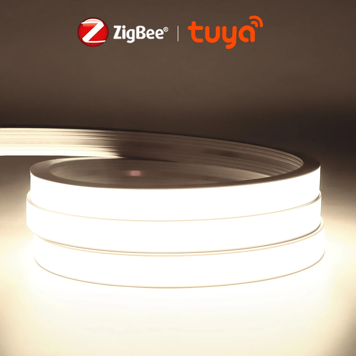 ZigBee Wifi COB LED Strip Smart Tuya Alexa Lights USB 5V Dimmable Neon LED Tape With LED Dimmer Controller Room Kitchen Decor