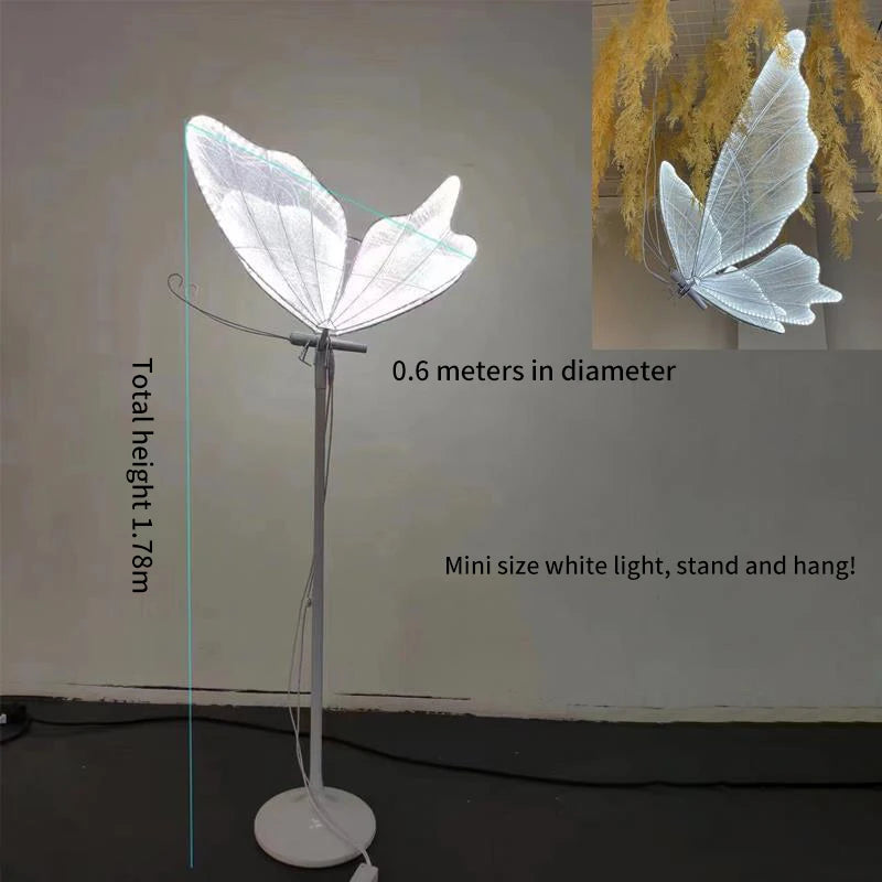 Luminous Butterfly Wings for Wedding, Pendant Ceiling Decoration, Stage Chandelier, T Stage, Road Guide, Event Party