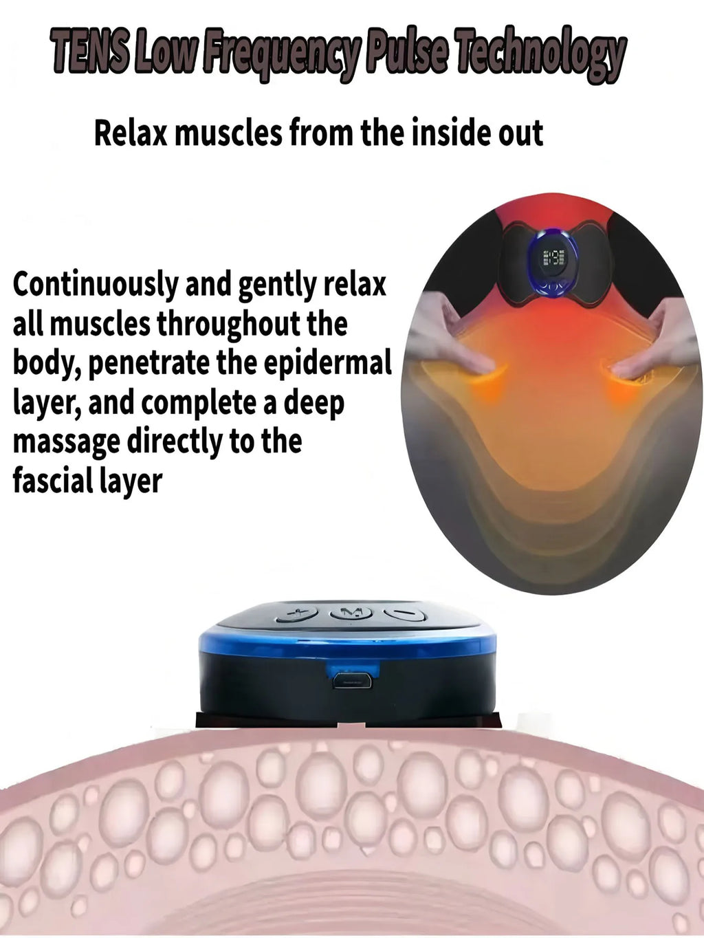 LCD Display EMS Neck Massage Electric Massager Cervical Neck
