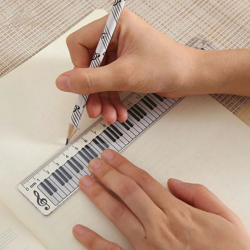1/3pcs Creative Music Ruler 15cm