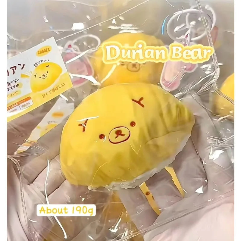 Super Soft Delicate Banana Durian Cantaloupe Bear Slow Rising