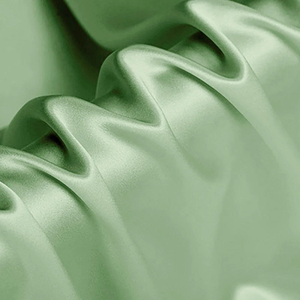 CISULI Pure Silk Stretch Satin Fabric,16momme,Width 140cm,Silk Lycra,Shirt and Dress Cloth Material