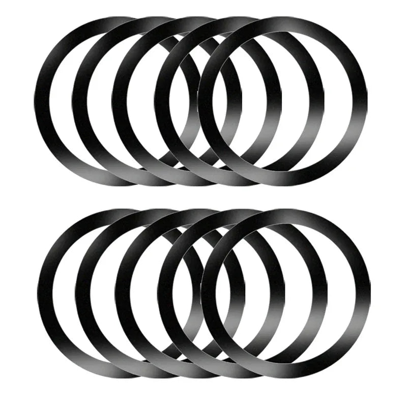 1-10PCSUniversal Strong Magnetic Ring Plate for MagSafe Wireless Charger 3M Adhesive Iron Sheet Sticker Car Phone Holder Mount