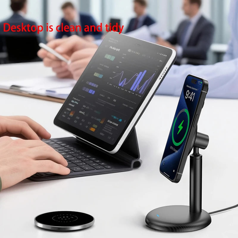 2025 25W Magnetic Wireless Charger Stand Pad For iPhone 16 15 14 13 12 Pro Max 30W Qi2 Fast Charging Station