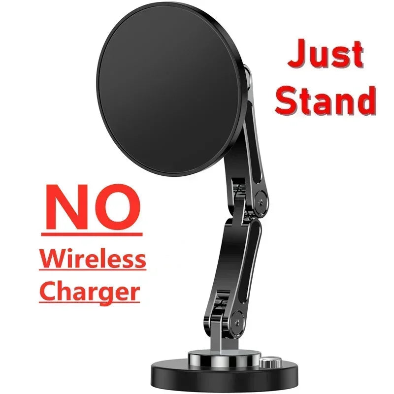 Car Magnetic Wireless Charger Adjustable Mobile Phone Holder for iPhone 15 14 13 12 Pro Max Fast Charging Easy Paste Mount Stand