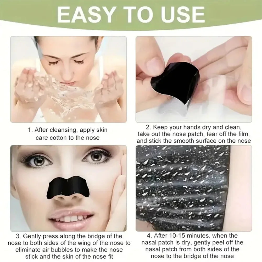 Unisex Nose Deep Cleansing Strips Blackhead Remover Mask for Acne Shrink Pore Nose Sticker Cleaner Skin Care Strip Tools