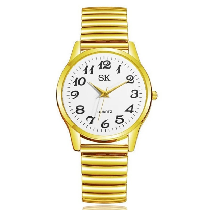 Fashion Personality Style Women Watch Casual Quartz Watch Elastic