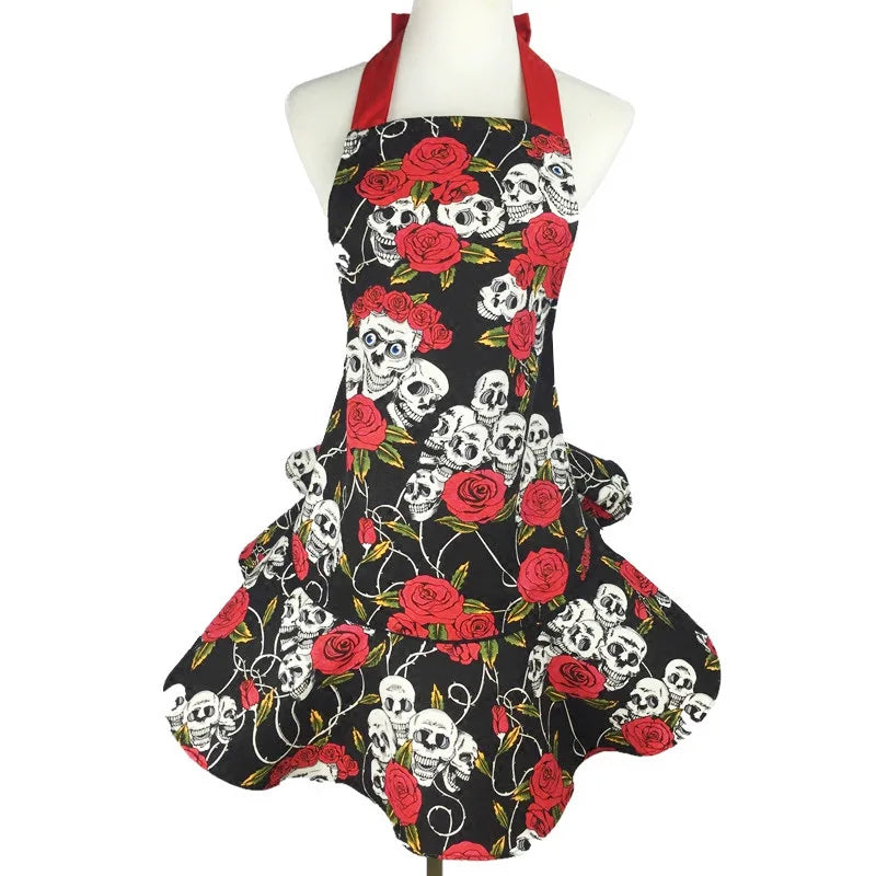 Lovely Apron Cute  Large Swing Princess Apron kitchen Cooking Oilproof Aprons for Women Girls