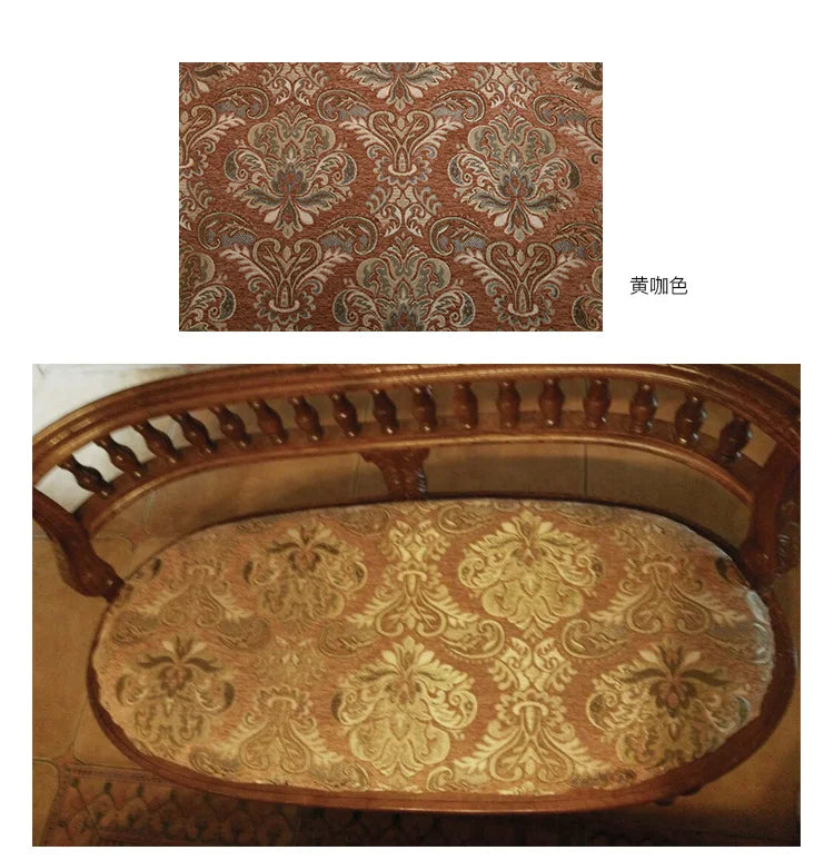 Jacquard Chenille Sofa Fabric European Style High Precision for Upholstery Home Decor Drapery Covers By Meters