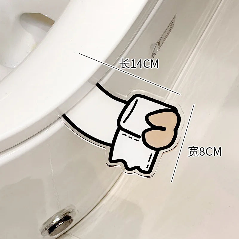 Portable Cartoon Toilet Lifter Tool No Touch Lid Handle Anti Dirty WC Accessories Bathroom Hygiene Helper No Punch Needed унитаз