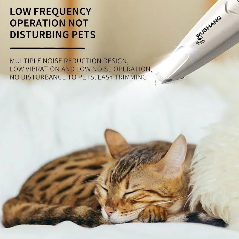 VPet Dog Electric Groomer Trimmer with LED Light Waterproof