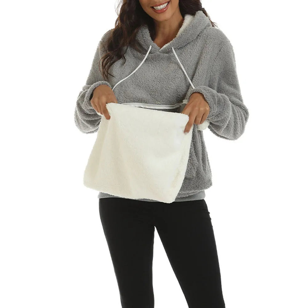 Cat Lovers Unisex Hooded Sweatshirt 2025 Autumn Cuddle Pouch Kangaroo Pet Pocket Pullover Paw Design Comfortable Dropshipping