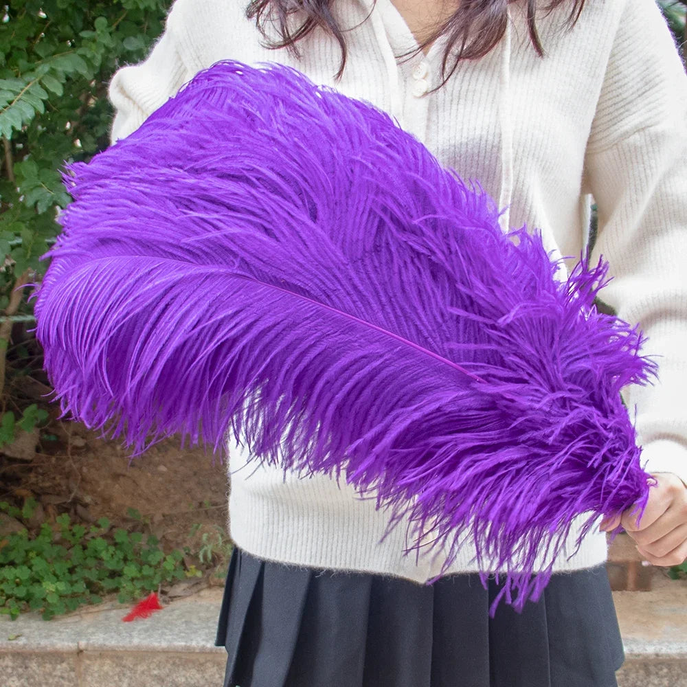 Wholesale 10PCS Natural Ostrich Feathers 15-55cm for Crafts Wedding Party Home Decor Ostrich Plumes Table Centerpiece Feather