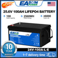 Easun Power Lifepo4 Battery 24V 100Ah Grade A 25.6V