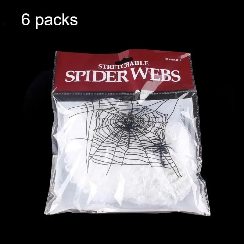 Stretchable Spider Webs with 2 Spiders Each