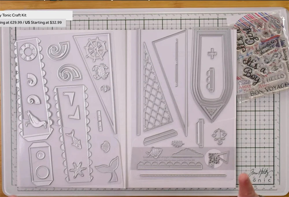 New Sail Away Boat Box Die Set Metal Cutting Dies DIY Scrapbooking Album Embossing Petal Perfection Gift Cuts Crafts Decoration