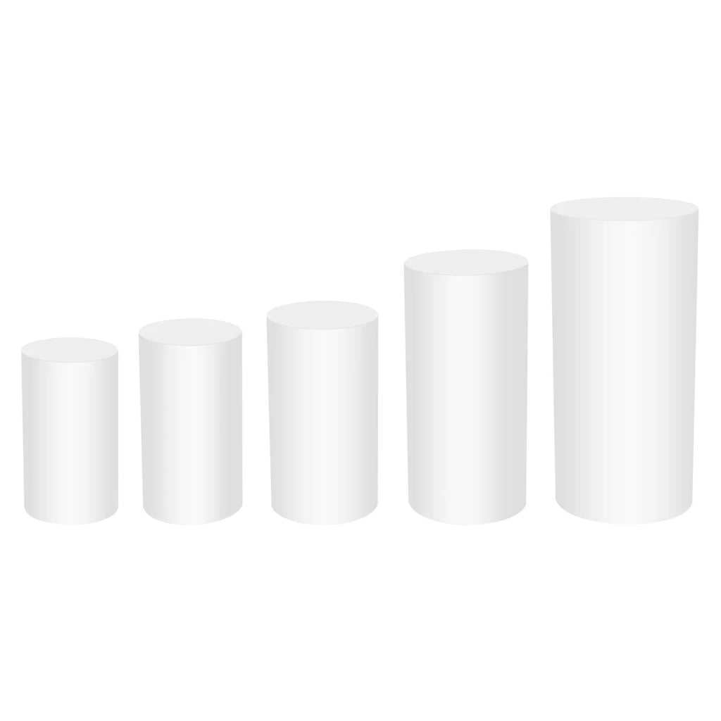 Cylinder Cake Display Stand Set Round Cylindrical Dessert Display