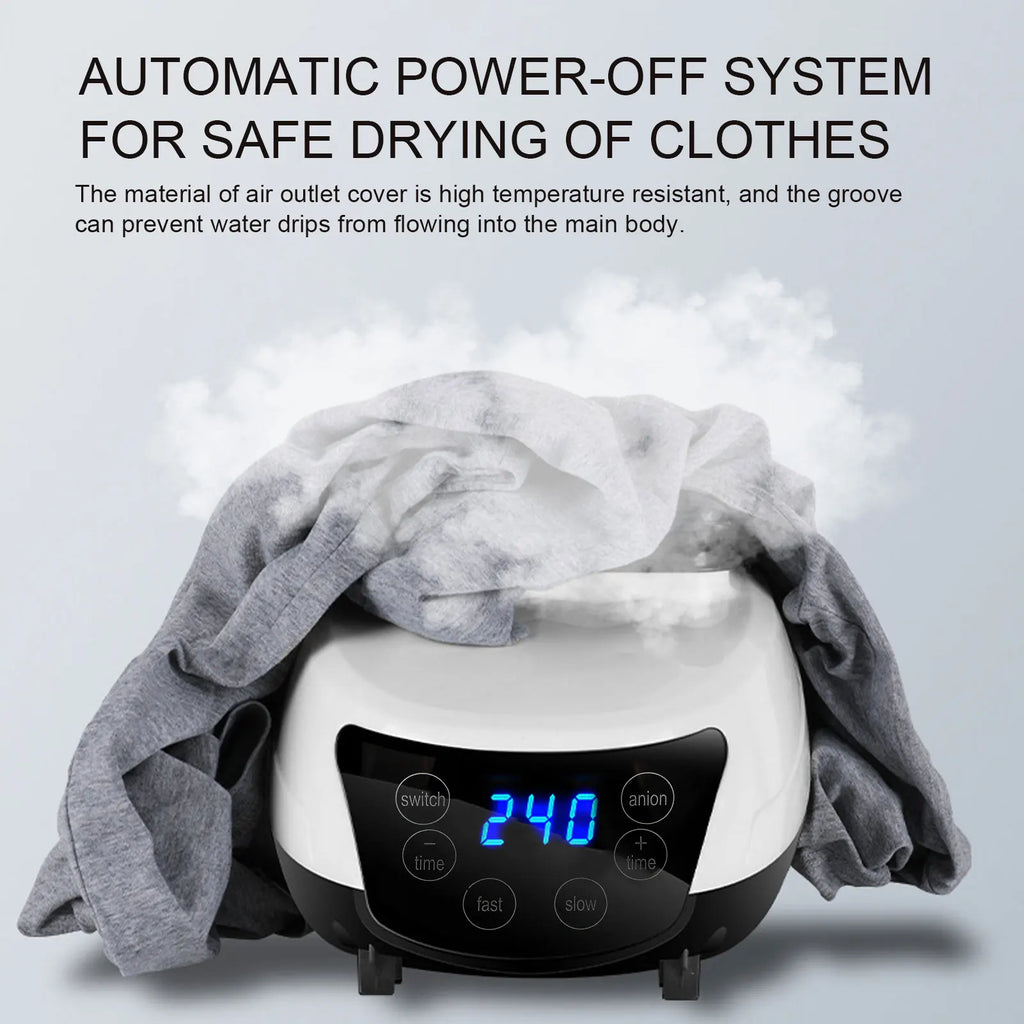 Clothes Dryer White Clothes Dryer Machine Six Buttons Host US 110V Timing Silent  with Remote Control for Home