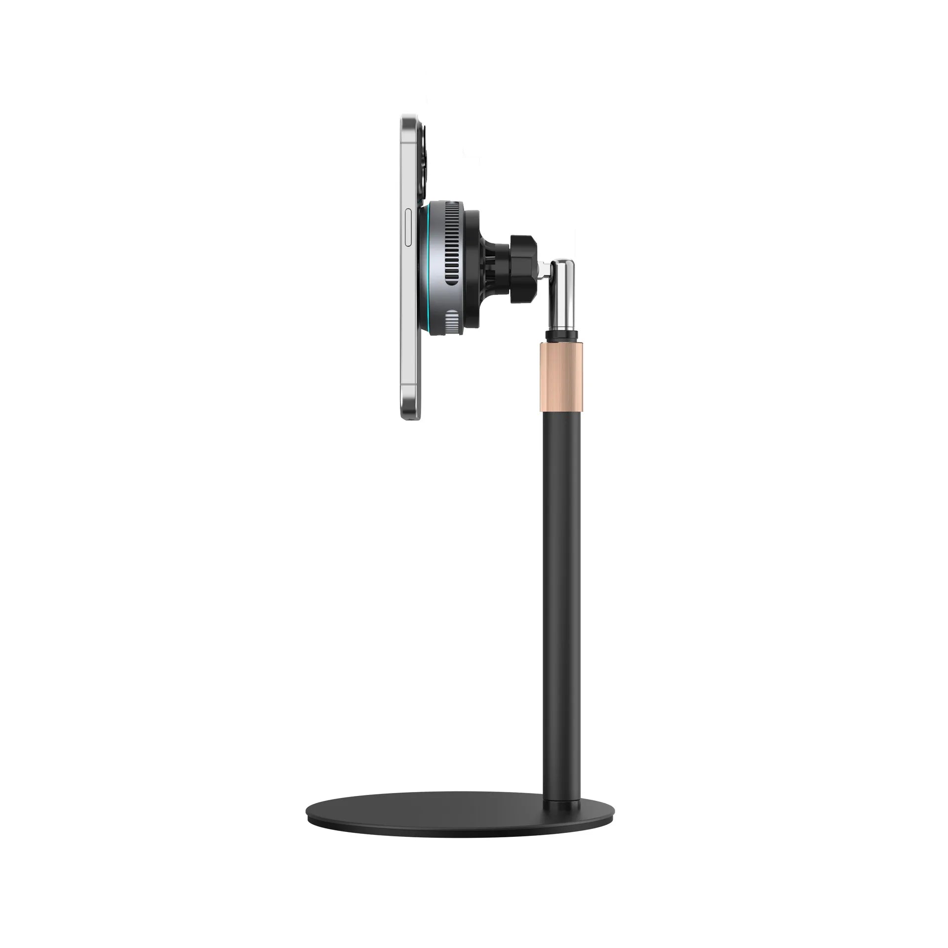 2025 Qi2.2 25w semiconductor-cooled mobile phone radiator, portable magnetic wireless charger with RGB lights.