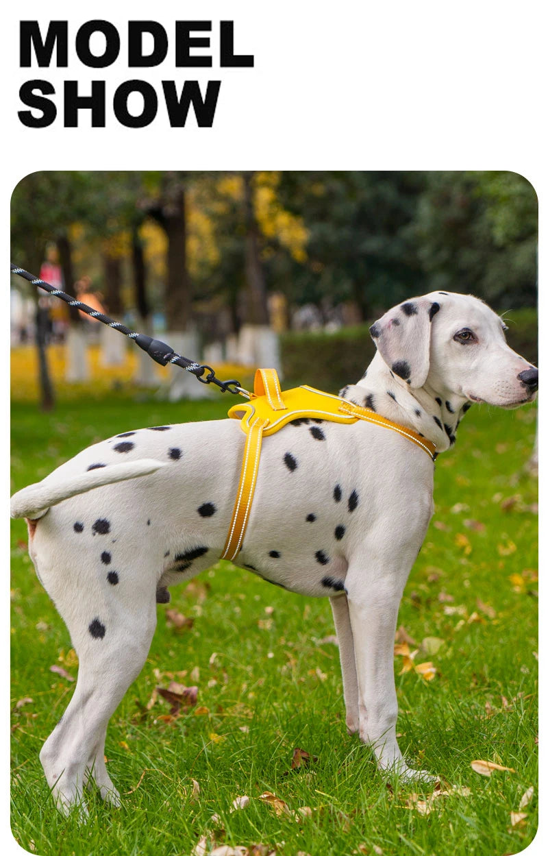 Dog Harness Pet Saddle Quick Wear Structure Protection Ultra Light Chest Strap Safety Anti Break Explosion Proof Dog Vest
