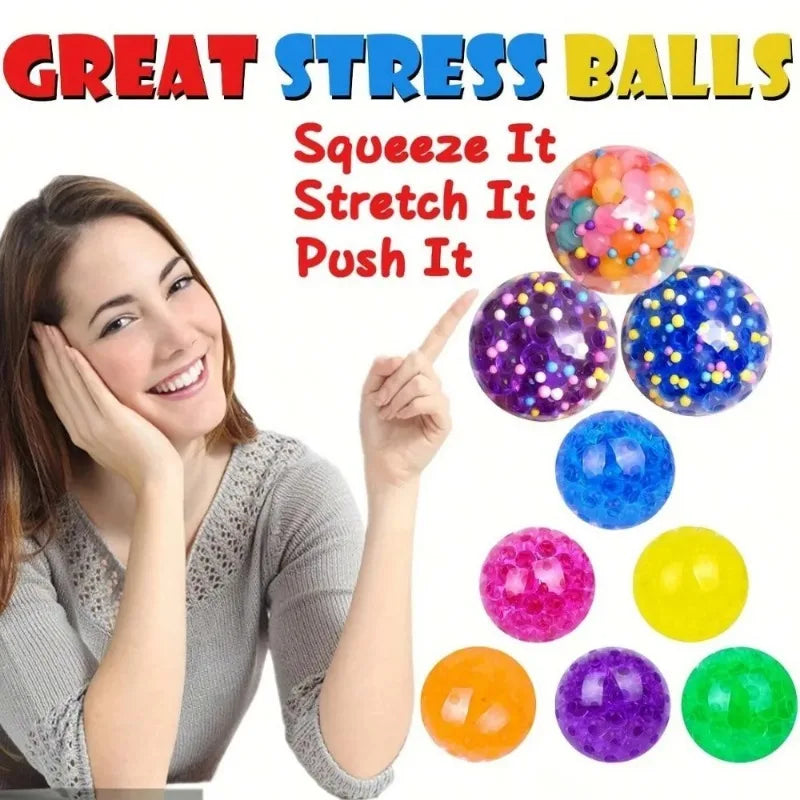 3.5cm children's grape balls vent decompression pinch Crystal beads decompression toys children's gift toys.