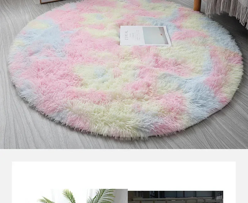 VIKAMA Simple Pink Girly Heart Plush Carpet Bedroom Bed Blanket Room Full Of Easy To Care Carpet Cute Princess Carpet Home Decor