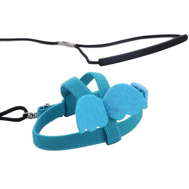 Adjustable Parrot Bird Harness Leash Set Anti-bite Training Harness Parrots Outdoor Flying Rope Cockatiel Small Birds Supplies