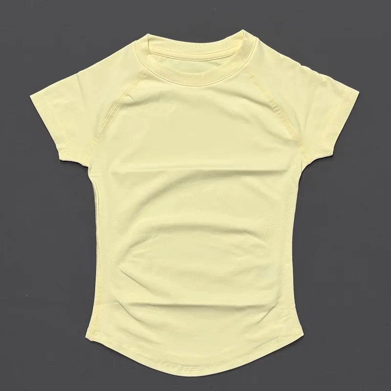 Sport Short Sleeve Top Women Running Sports T Shirt