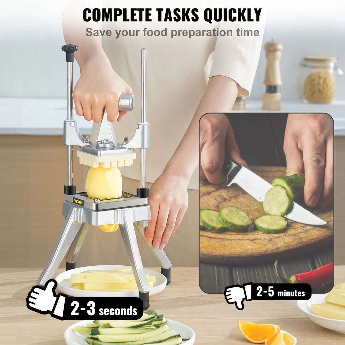 VEVOR Commercial Vegetable Fruit Chopper Heavy Duty Food Dicer
