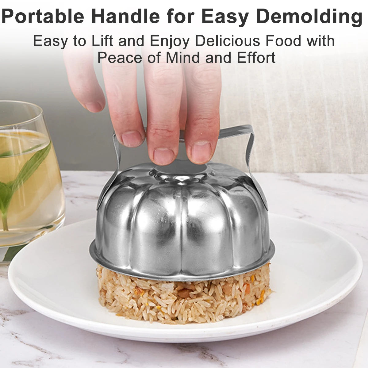Omurice Mold Japanese-Style 304 Stainless Steel Boat-Shaped Egg-Wrapped Rice Mold DIY Sushi Making Mold Kitchen Gadgets