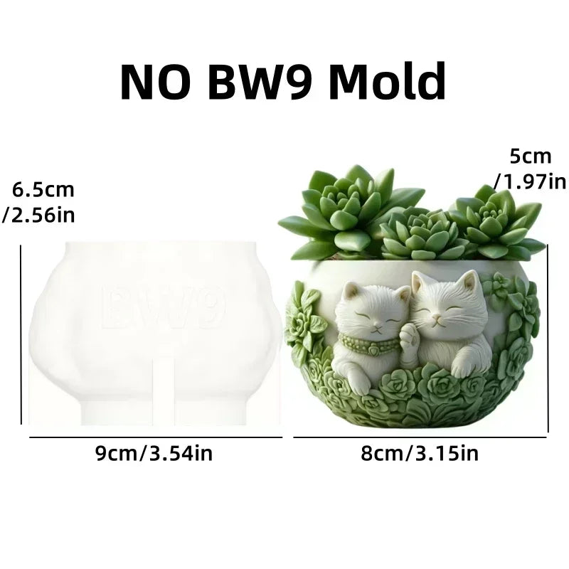 Sea Bay Canyon Relief Succulent Plant Flower Pot Resin Silicone Mold Mountain Range Sea Sunrise Relief Storage Box Gypsum Molds