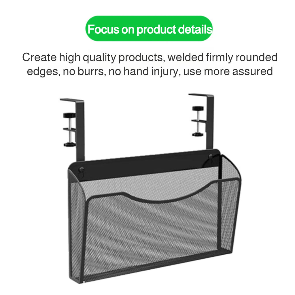 Simple Clip-On Desk Organizer - Magazine & Book Hanging Shelf | Quick and Hassle-Free Setup | Upgrade Your Study Space