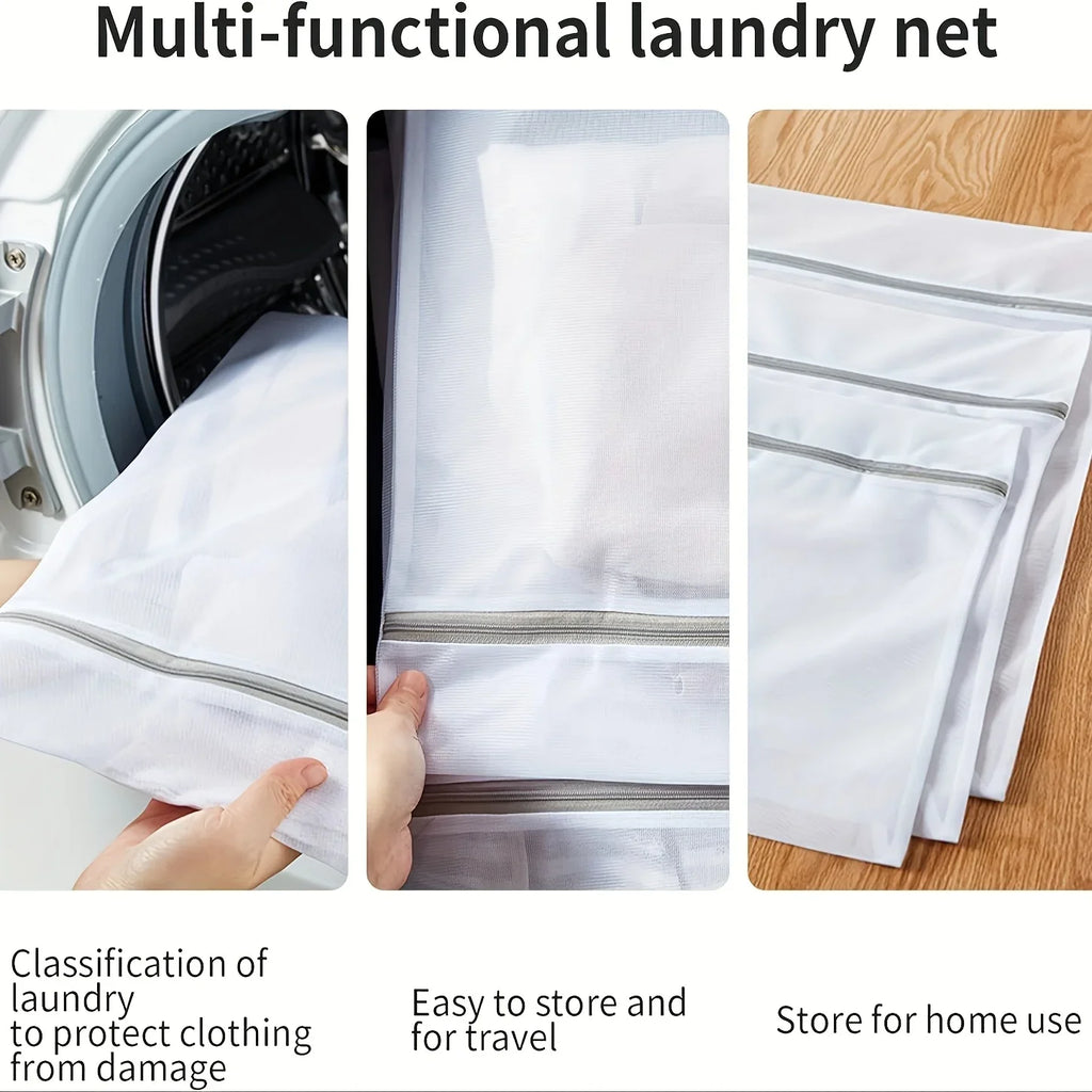 10/5Pcs Mesh Laundry Bags, Mesh Wash Bags, Durable Mesh Structure with Strong Zipper, Suitable for Underwear, Delicate Clothes