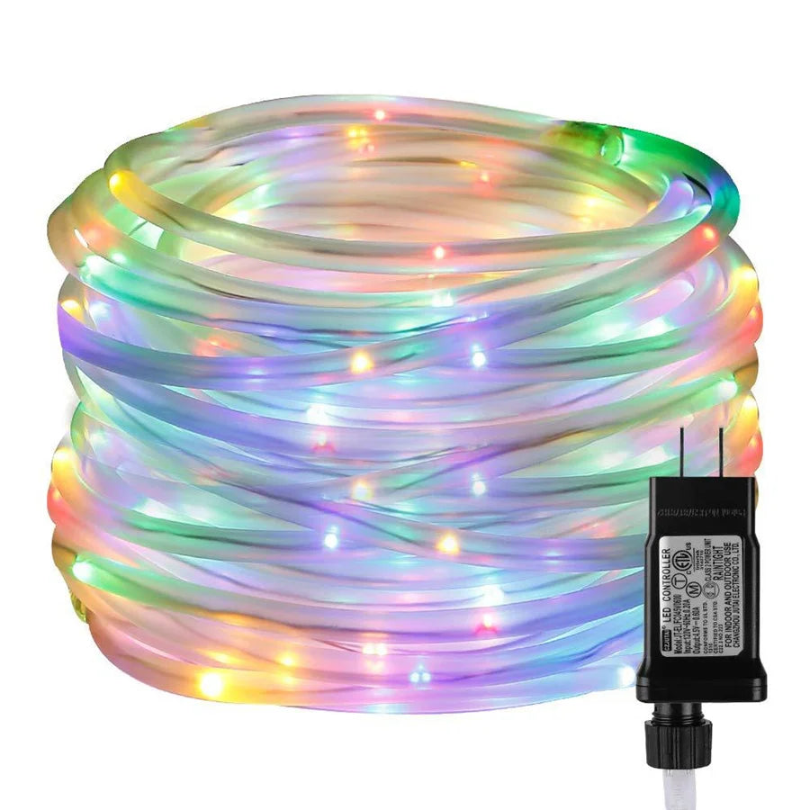 LED Tube Rope String Light Outdoor Waterproof Christmas Garland