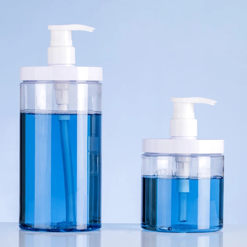 PET Lotion Pump Bottle Large Capacity Empty Shampoo Sub-bottling Plastic Pump Head Shower Cosmetic Container Travel Accessories