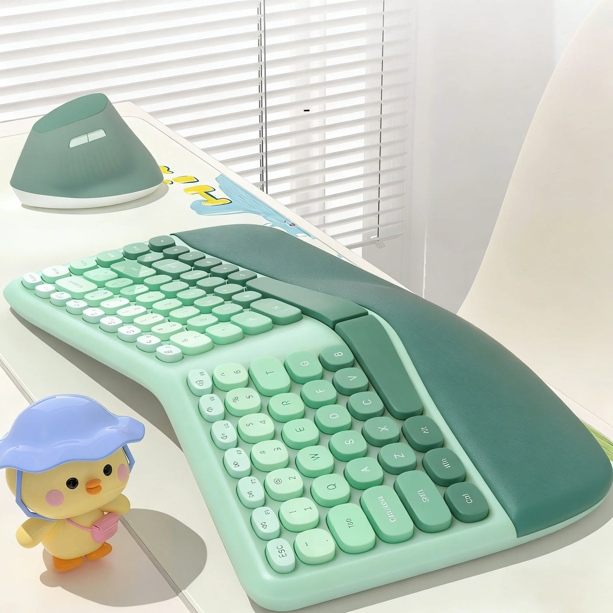 MOFii 1 Set Ergonomic Wireless Keyboard and Mouse Combo