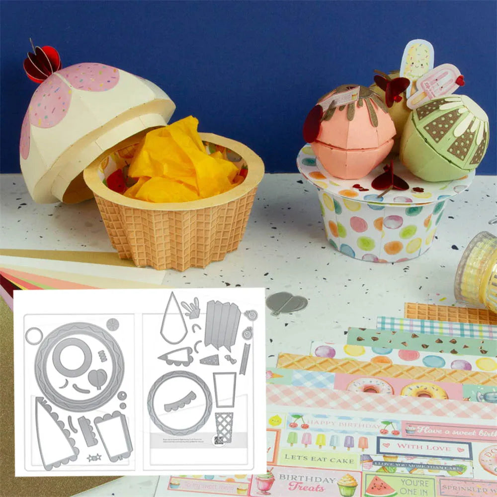 New Sail Away Boat Box Die Set Metal Cutting Dies DIY Scrapbooking Album Embossing Petal Perfection Gift Cuts Crafts Decoration