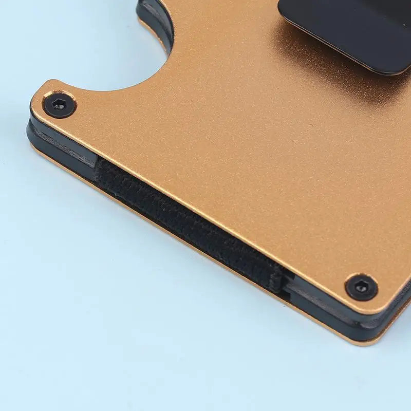 RFID Minimalist Wallet Men Women Slim Credit Card Holder With Money Clip Anti Theft Design For Commuting BusinessGood Quality