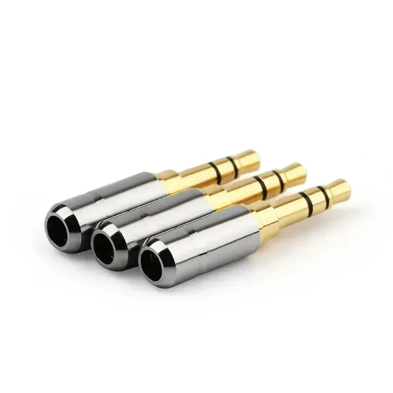 3.5mm Jack 2 3 4 Pole Earphone Plug Audio Connector 3.5 Male For Headphones Upgrade Wire Speaker Terminal Consumer Electronics